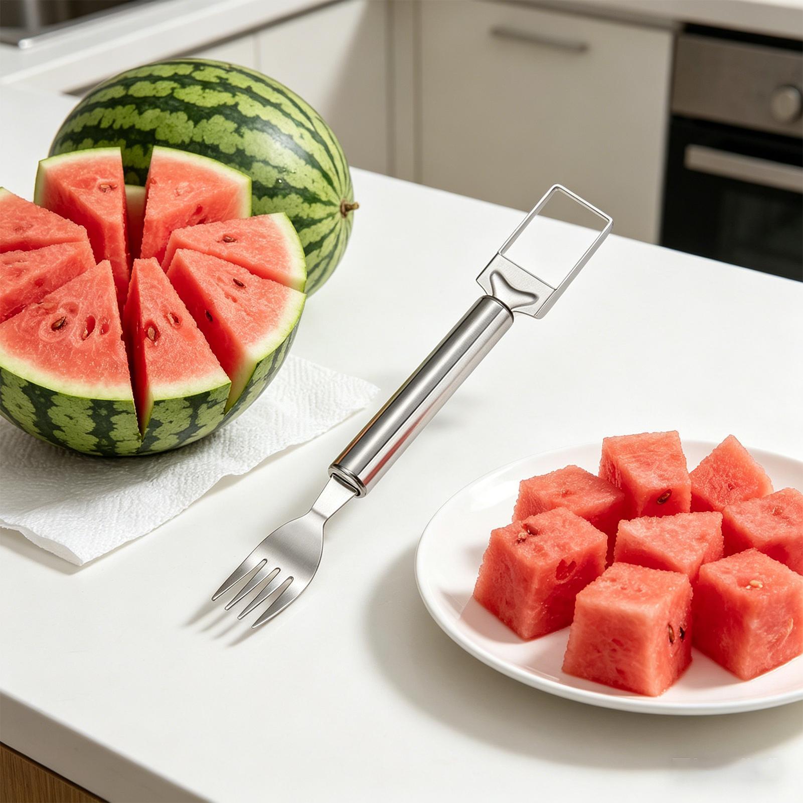 Watermelon Slicer Cutter - Watermelon Slicer Double Headed Kitchen Fork