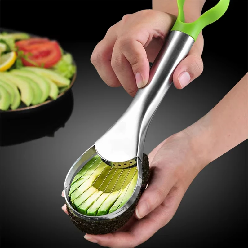 Avocado Slicer Tool - Stainless Steel Avocado Slicer 2 in