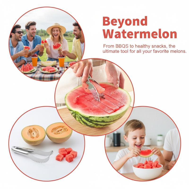 Stainless Steel Windmill Water - Watermelon Slicer Cutter 评论和价格