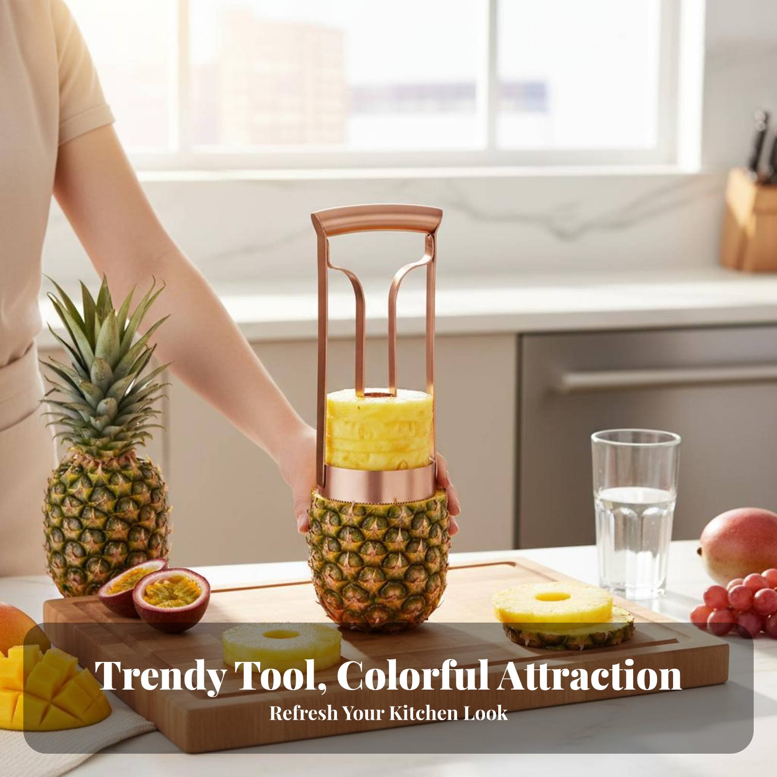 Stainless Steel Pineapple Cutt - Kitchen Gadgets Useful 评论和价格