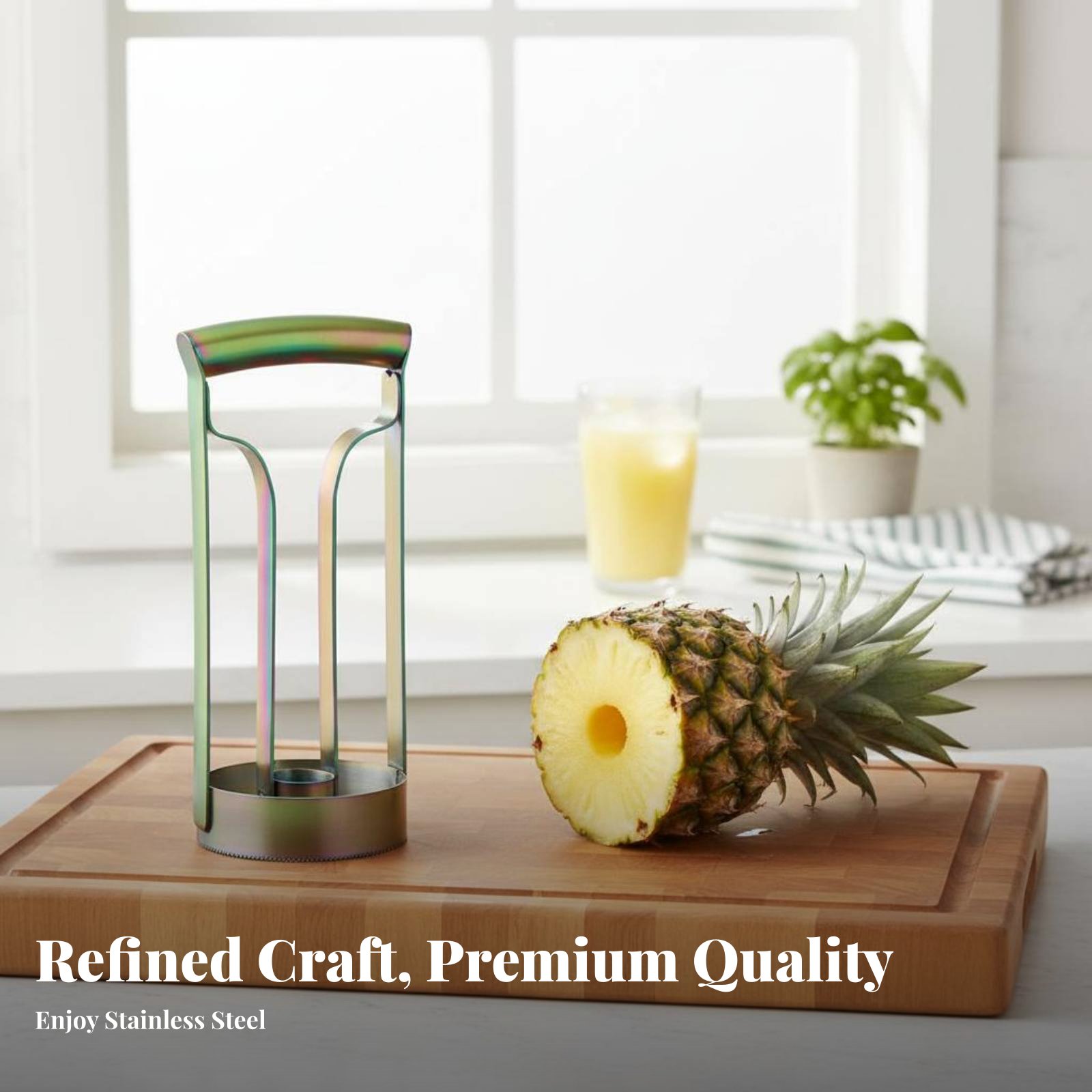 Stainless Steel Pineapple Cutt - Kitchen Gadgets Useful 评论和价格