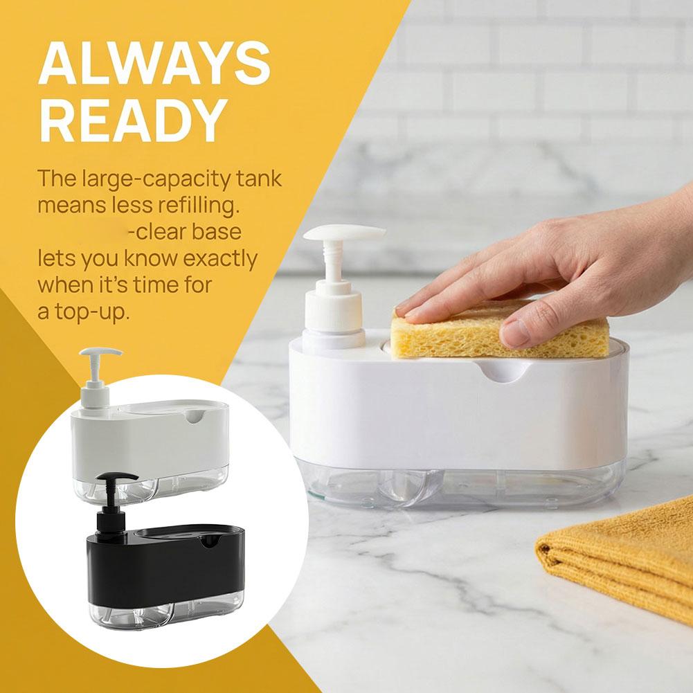 Dish Soap Dispenser Automatic  - Kitchen Gadgets Dispenser Brush Holder 评论和价格