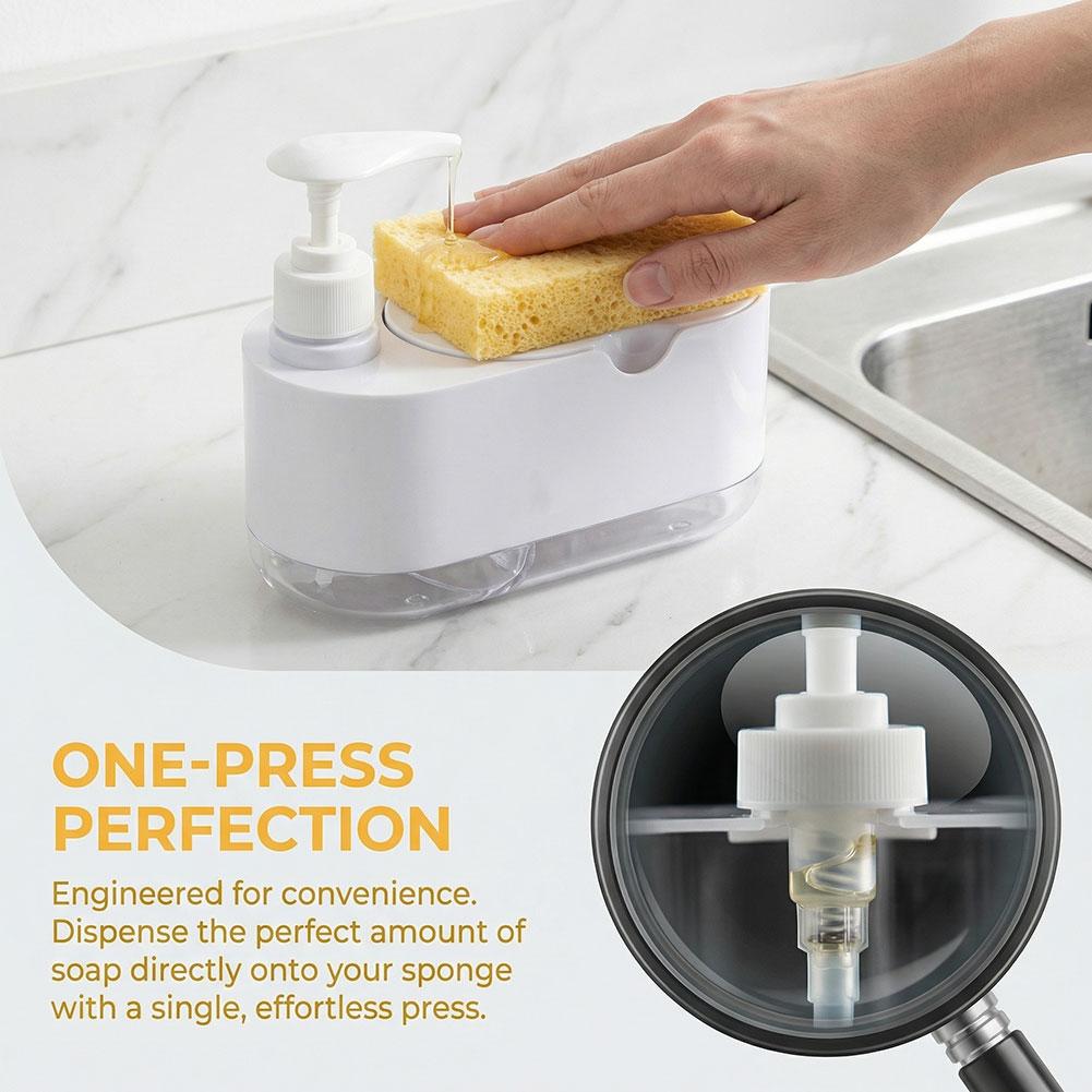 Dish Soap Dispenser Automatic  - Kitchen Gadgets Dispenser Brush Holder 评论和价格