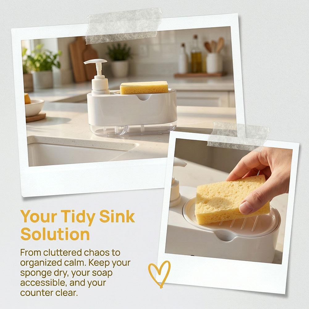 Dish Soap Dispenser Automatic  - Kitchen Gadgets Dispenser Brush Holder 评论和价格