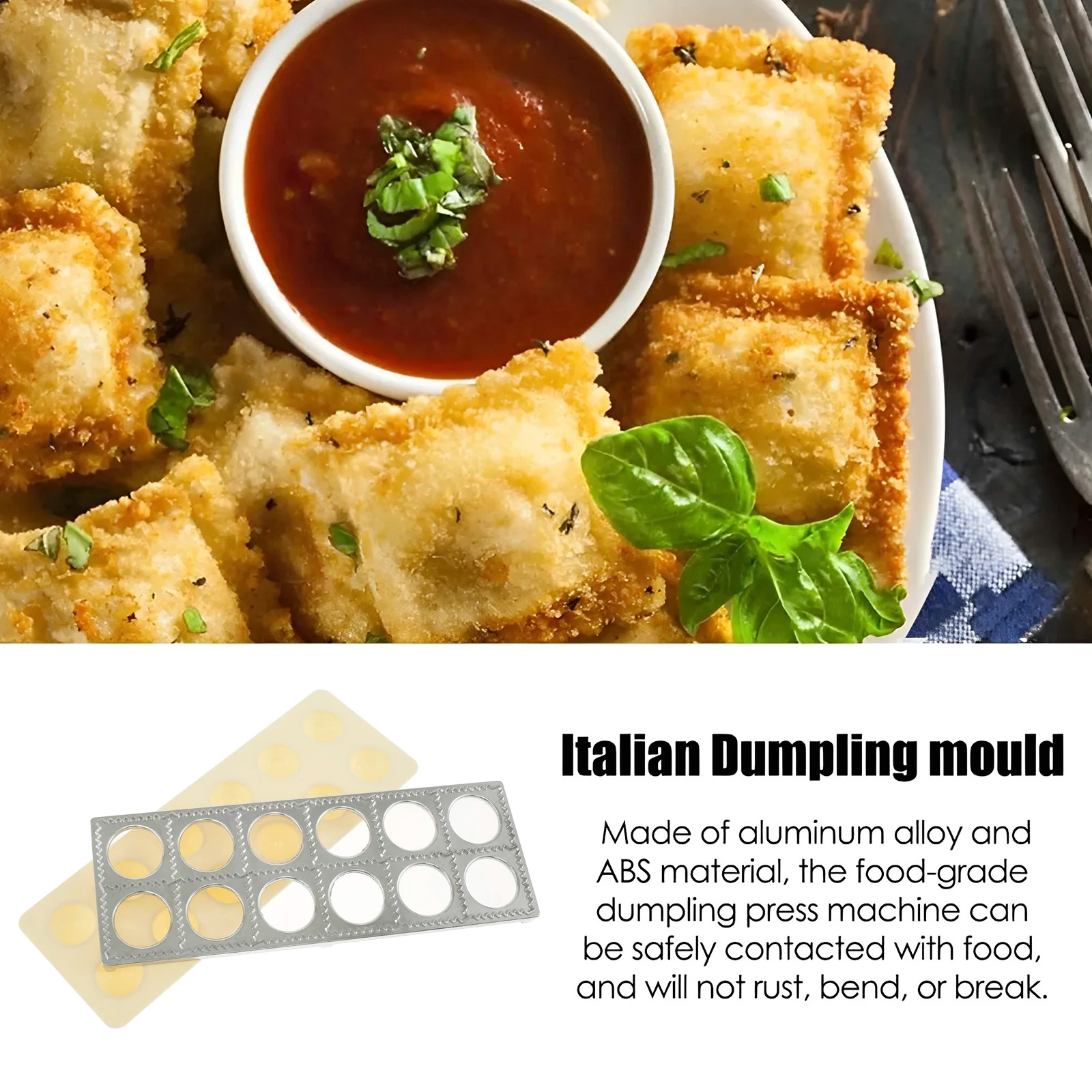 Dumpling Mold 12 Holes Ravioli - Kitchen Gadgets That Make Life Easier 评论和价格