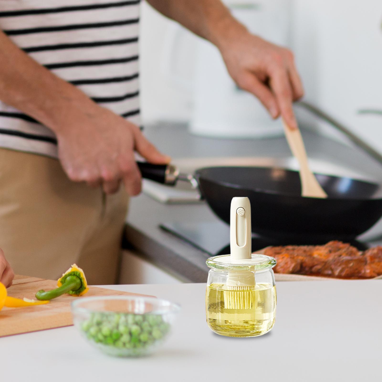 Oil Dispenser For Kitchen Ligh - Kitchen Gadgets Dispenser Brush Holder 评论和价格
