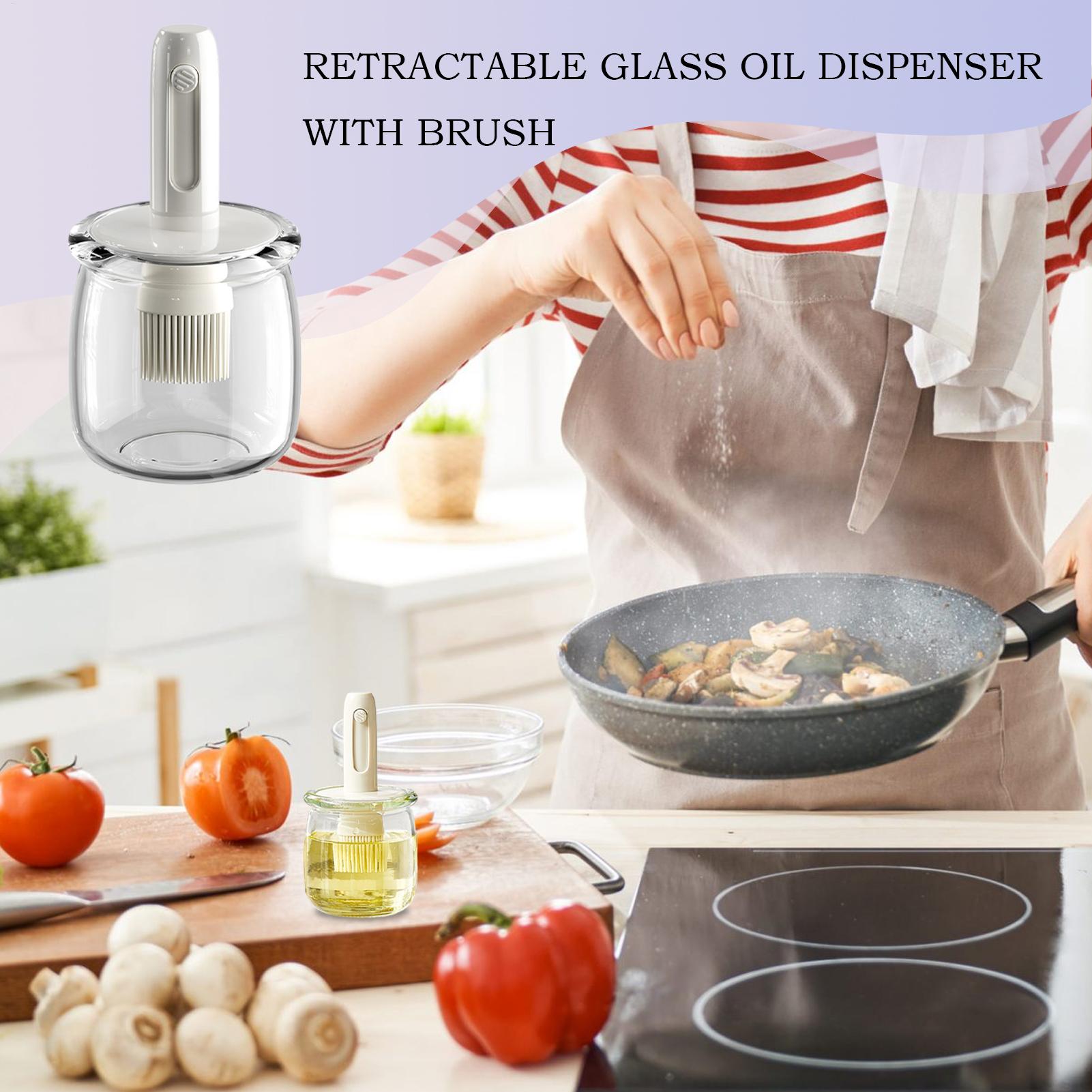 Oil Dispenser For Kitchen Ligh - Kitchen Gadgets Dispenser Brush Holder 评论和价格