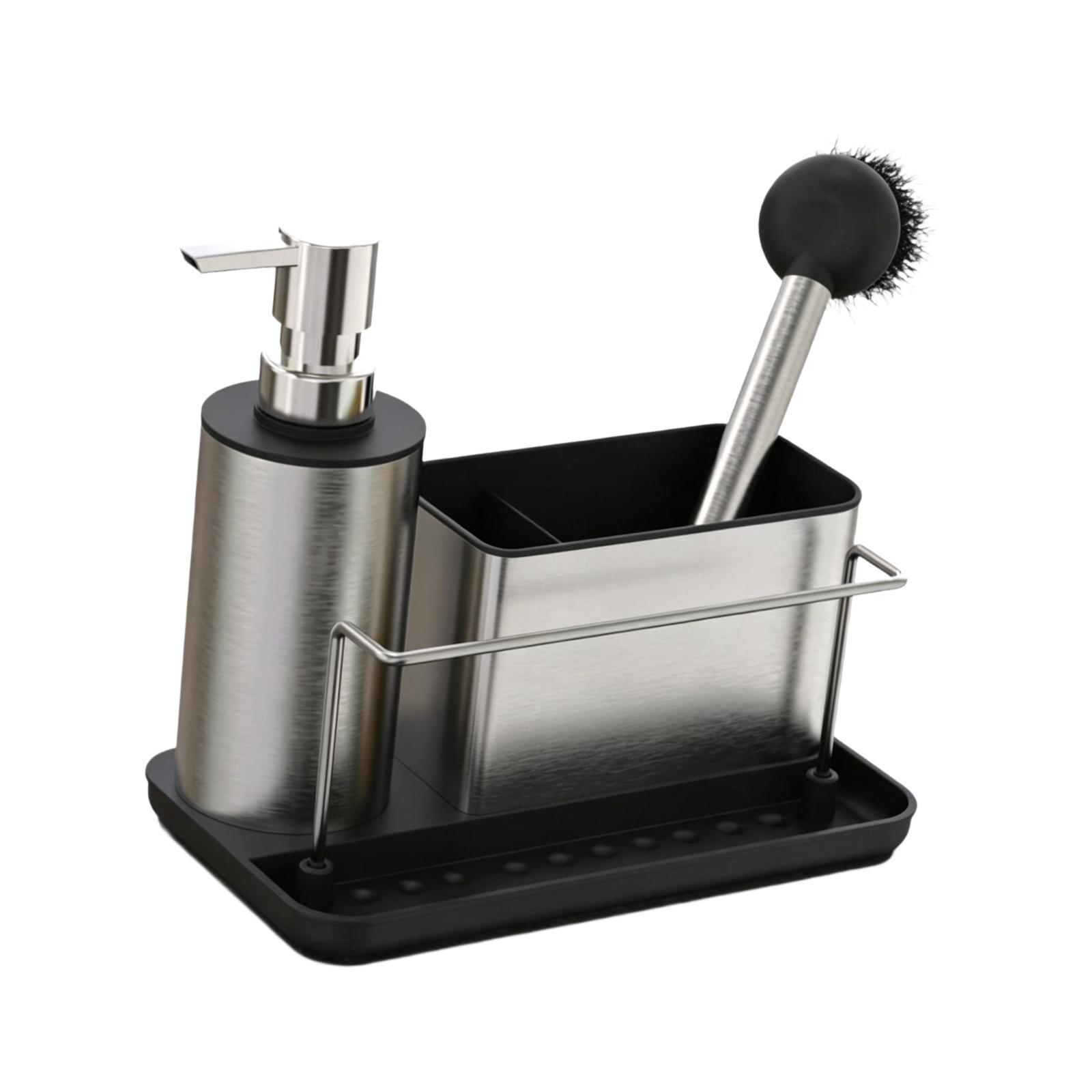 Kitchen Soap Dispenser with Sp - Kitchen Gadgets Dispenser Brush Holder 评论和价格