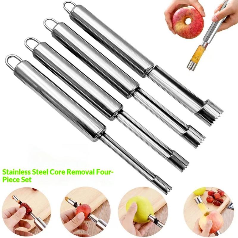 4pcs Fruit Core Remover Cutter - Kitchen Home Gadgets 评论和价格
