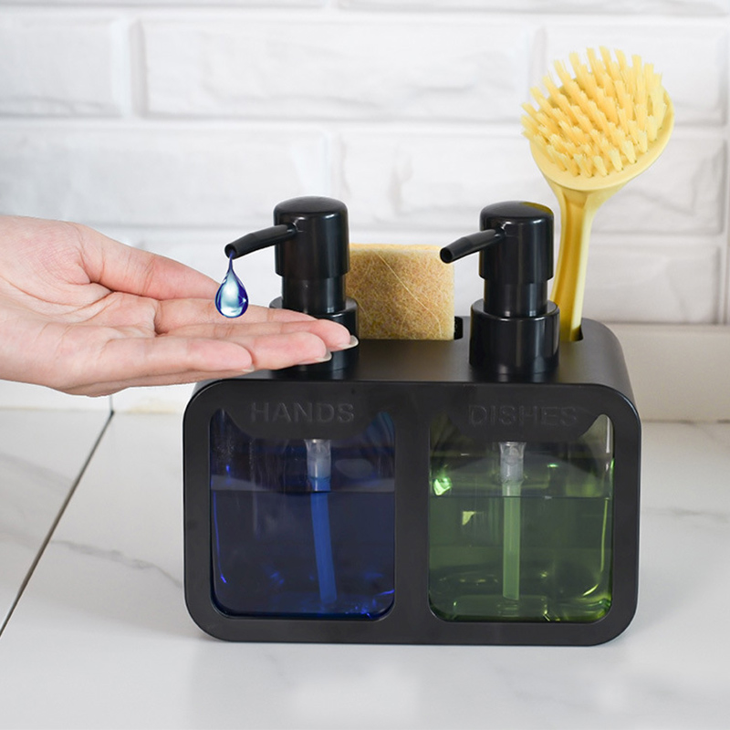 Kitchen Hand Soap and Dish Soa - Kitchen Gadgets Dispenser Brush Holder 评论和价格