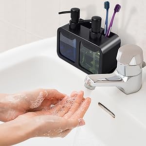 Kitchen Hand Soap and Dish Soa - Kitchen Gadgets Dispenser Brush Holder 评论和价格