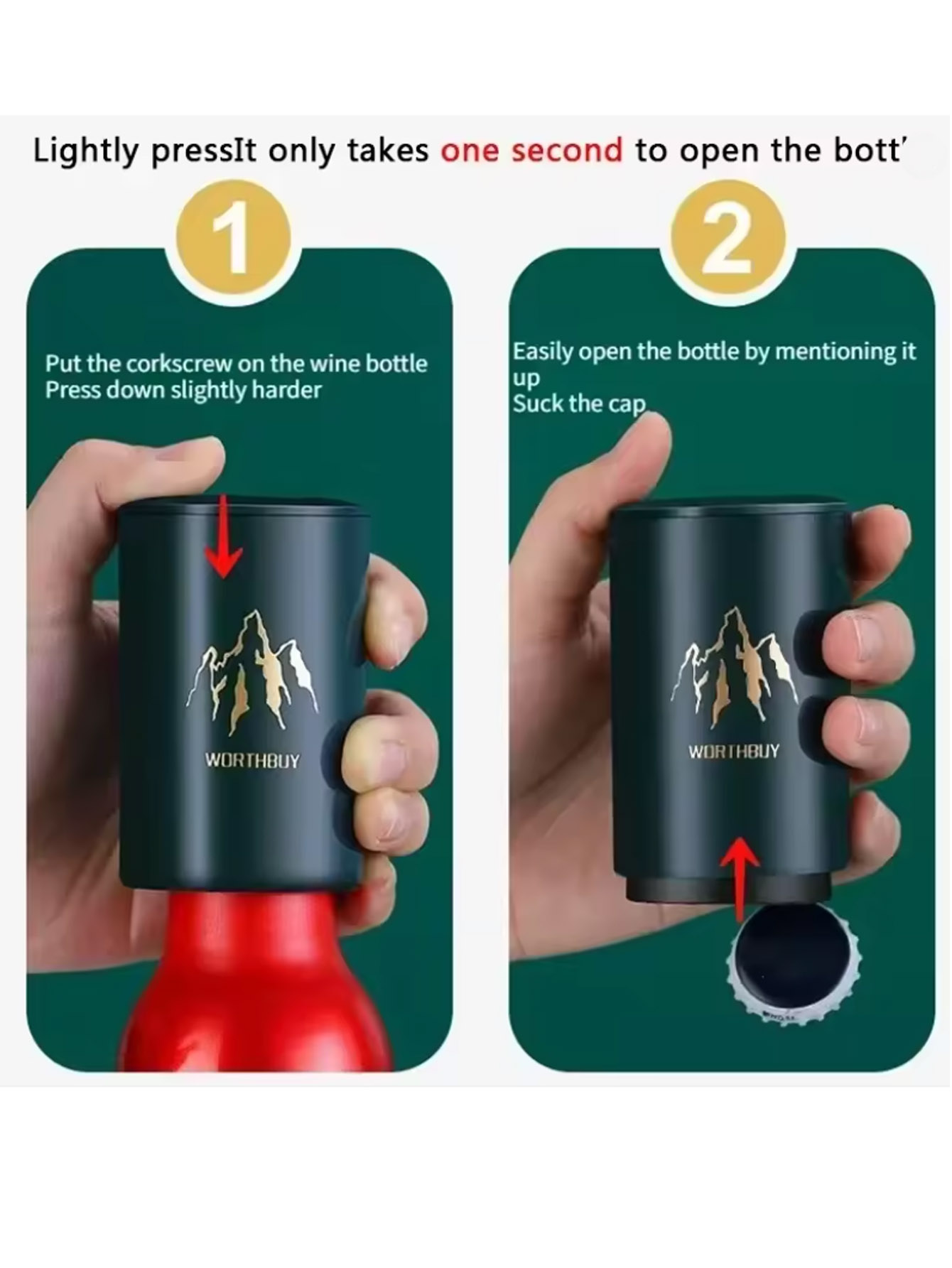 1Pcs Automatic Beer Bottle Ope - Kitchen Home Gadgets 评论和价格