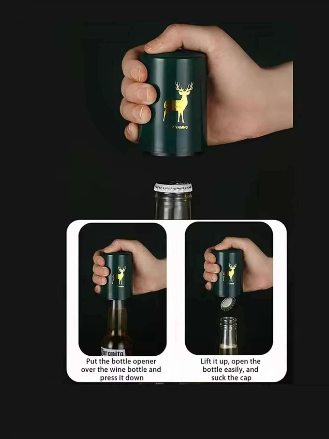 1Pcs Automatic Beer Bottle Ope - Kitchen Home Gadgets 评论和价格