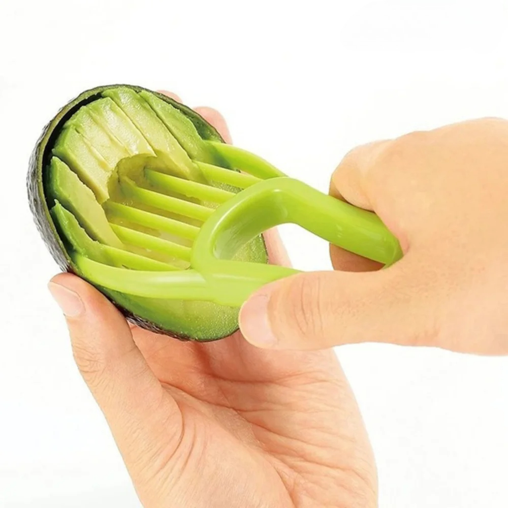 1PC 3 in 1 Green Avocado Slice - Avocado Slicer Tool 评论和价格