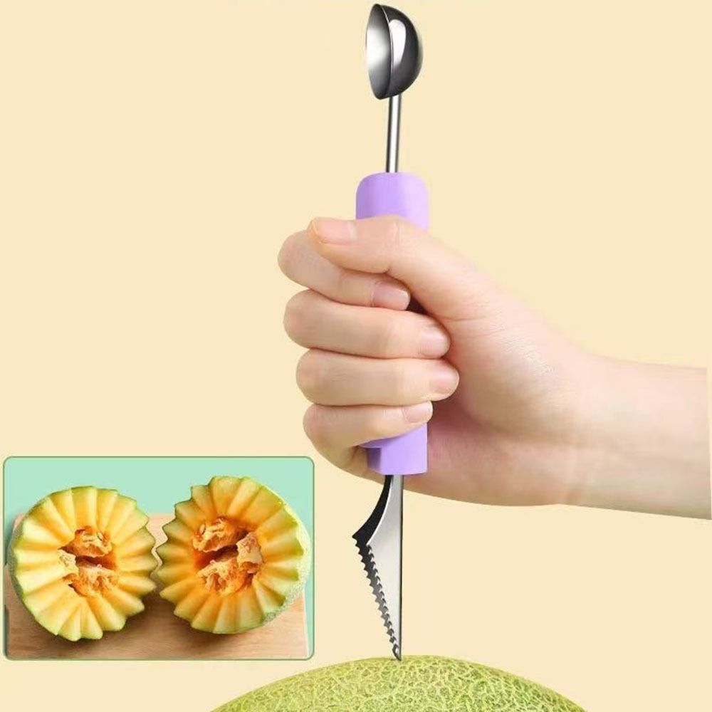 3 in 1 Melon Scoops Double-Hea - Watermelon Slicer Cutter 评论和价格