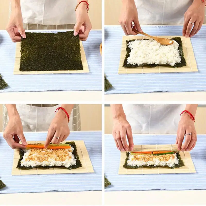 DIY Bamboo Sushi Maker Rolling - Kitchen Gadgets For Seniors 评论和价格