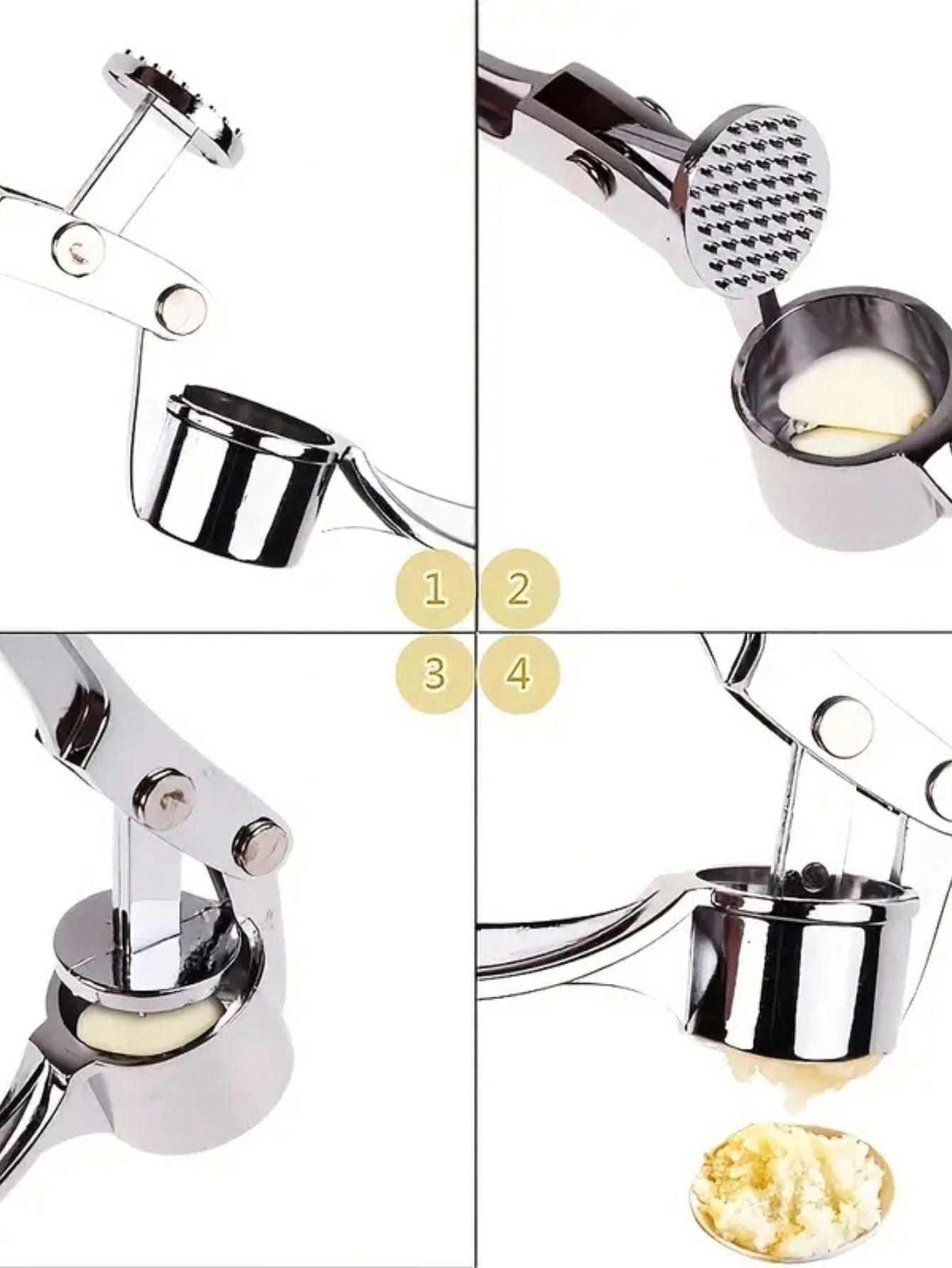 Kitchen Garlic Press Crusher M - Kitchen Gadgets Garlic 评论和价格