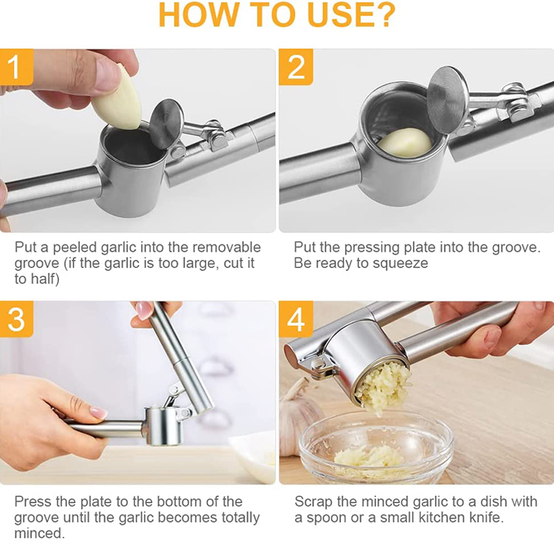 Garlic Press Mincer Stainless  - Kitchen Gadgets Garlic 评论和价格