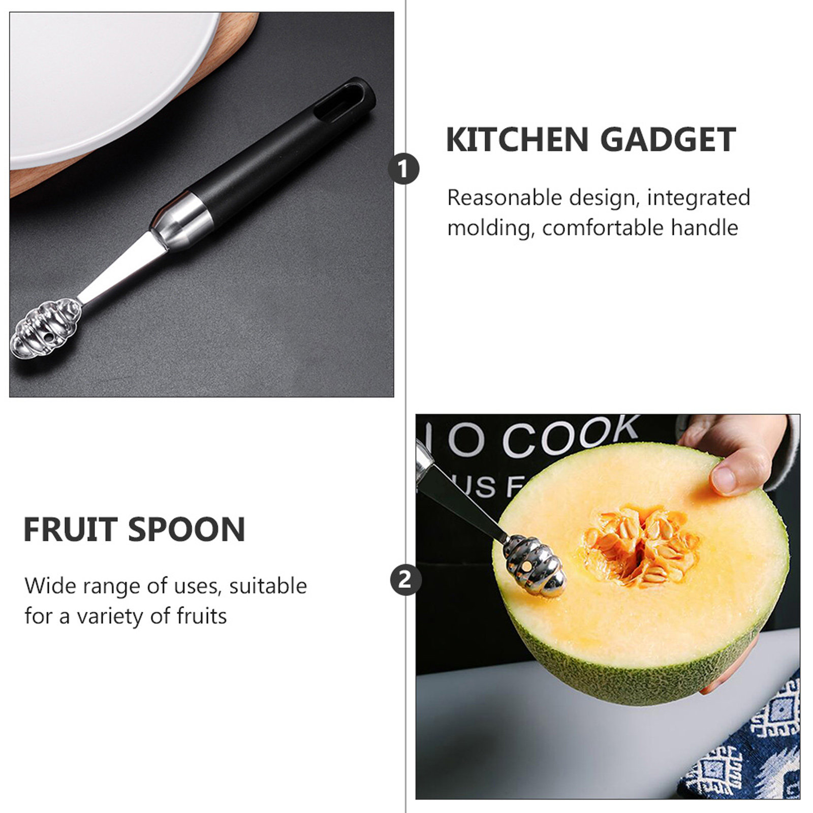 1Pcs Stainless Steel Fruit Sco - Kitchen Home Gadgets 评论和价格